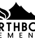 Logo of Earthborn Elements with mountain and leaf design