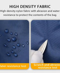 Ultralight Foldable Backpack For Hiking And Cycling Portable Travel Rucksack showing water and scratch resistance tests on nylon bag
