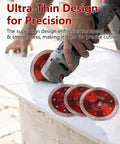 Ultra Thin 4.5 Inch Diamond Tile Blade For Angle Grinder With Turbo X Teeth For Smooth Precise Cuts In Porcelain And Ceramic Tile Granite And Marble 2 Pack Indestructible Discs used on tile