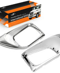 Chrome Headlight Bezels For International Trucks 9200 9200i SBA 5900 5900i SBA 9400 9400i SBA Pair with packaging