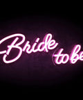 Bride to Be Neon Sign for Weddings and Bachelorette Parties, 17x13 Inch LED Light Up Decor That Is Pretty Lit on black background
