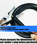 Heavy Duty 200A Ground Clamp With Thick Rubber Insulation And Firm Grip Handle For Safe Welding Jobs, with stable connection wire.
