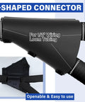 Y-shaped connector from 8 Piece One Half Inch Wire Loom Connector Set for Auto and Home Harnesses With Openable Tee And Y Type Fittings