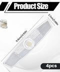 4 Pack Bike Wheel Spoke Reflectors For Night Riding Safety High Visibility Spoke Reflectors with product size details