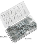 Massive 200PCS Spring Assortment Kit Loaded With Compression And Tensile Springs For DIY Home Repairs Electrical Appliances And Auto Furniture Fix It Projects Made To Last, 20.5cm case