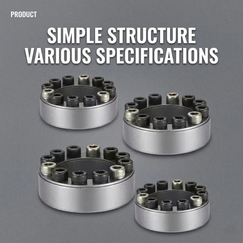 Keyless Expansion Locking Assembly For Shaft Hub Connection No Fuss Heavy Duty 45 Carbon Steel Component