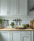 Kitchen with Champagne Bronze Cabinet Handles With 3 Inch Hole Spacing Stainless Steel Drawer Pulls For Cabinets Kitchen Bathroom And Dresser 10 Pack Durable Rust Resistant Modern Dope Hardware Built To Last on white cabinets.