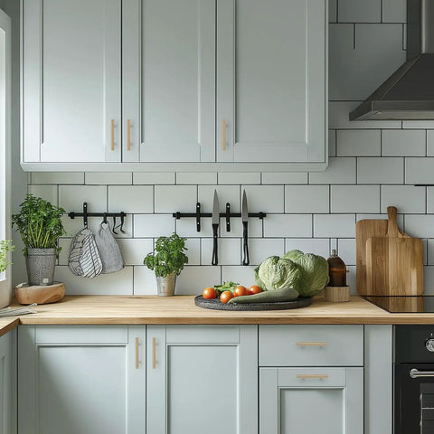 Kitchen with Champagne Bronze Cabinet Handles With 3 Inch Hole Spacing Stainless Steel Drawer Pulls For Cabinets Kitchen Bathroom And Dresser 10 Pack Durable Rust Resistant Modern Dope Hardware Built To Last on white cabinets.