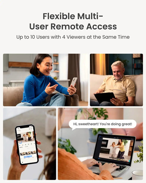 Indoor Home Security Cam 4MP 2K With WiFi 6 Plug In Cam for 360 Degree Pet And Baby Monitoring Cry Alerts And Person Pet Detection Clear Night Vision Two Way Talk Local Storage Via Phone App with flexible multi-user remote access.