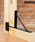 Heavy Duty Anti Sag Bracket Kit For Wooden Fences Shed Doors Driveway Gates Corral Gates And Wood Windows Two Pack in use