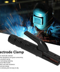 Dope 300A Welding Copper Electrode Clamp With Thick Abs Handle Super Conductive Electrician Holder Perfect For Hot Machine Mods close-up with sparks