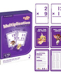 Fidget Game 179 Multiplication Flash Cards Set For Kids 0-12 Facts Grade 2-4 Classroom Homeschool Math Practice Colorful Cards