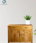 Wooden cabinet with Oil Rubbed Black Utility Tray Pulls 10 Pack With Screws Durable Die Cast Hardware, 76mm hole centers visible