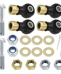 Beefy Left Right Tie Rod End Kit For Polaris Sportsman ATVs 335 400 450 500 570 600 700 800 Magnum Scrambler Trail Boss Xplorer Xpedition Xpress Direct Fit Replacement Steering Kit, 4 ends and hardware