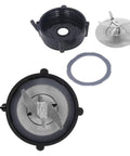 Replacement Parts For 1200W Blender Base Assembly With Rubber Seal Gasket And Stainless Steel Components For Juicer And Mixer Accessories Home Appliance Use Juicing Machine Parts Replacement, black base and blade set