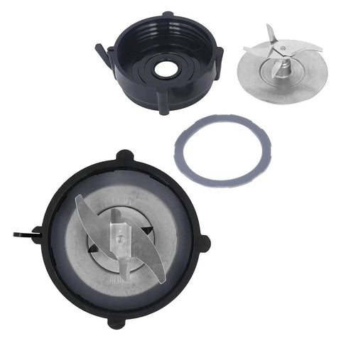 Replacement Parts For 1200W Blender Base Assembly With Rubber Seal Gasket And Stainless Steel Components For Juicer And Mixer Accessories Home Appliance Use Juicing Machine Parts Replacement, black base and blade set