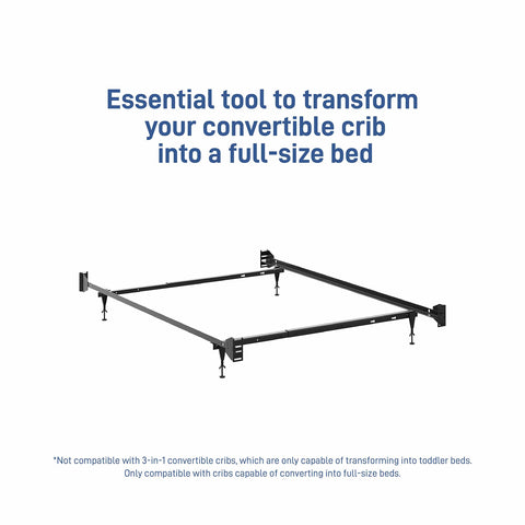 Crib Conversion Kit For 4 In 1 And 5 In 1 Convertible Cribs And Mini Cribs Converts To Twin And Full Beds Box Spring Required frame.