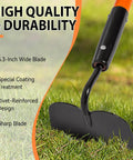 Beefy Heavy Duty Garden Hoe With 58 Inch Fiberglass Handle Long Reach Weeding Hoe 6.3 Inch Wide Blade in garden