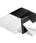 Beat The Chill Snuggly With These Self Stick Door Corner Seal Pads Weatherstripping Tape Kills Drafts Noise And Dust Easy DIY Home Insulation Fix Black White 16 Pack, featuring black and white corner pads.