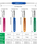 Deutsch Connector Terminal Removal Tool Set For DT DTM DTP DTHD HD Series Depinning Kit with color-coded pin extractors.