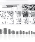 Pro Grade 300 Pcs All In One Set Screw Kit M3 M4 M5 M6 M8 304 Stainless Steel Cup Point Screws For Bathroom Fixtures Door Handles Knobs Faucets Plumbing Includes Wrenches