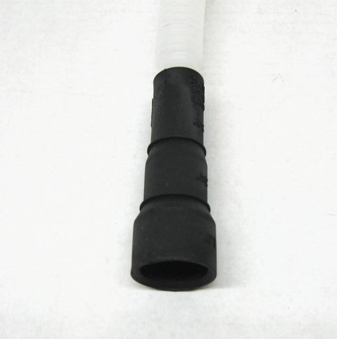 Replacement Dishwasher Hose 154753201 close-up showing black connector end
