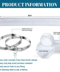 4 Inch PVC Dust Collection Hose 30 Ft Long Flexible Clear Vacuum Fume Hose With Stainless Steel Clamps Set Heavy Duty Puncture Resistant