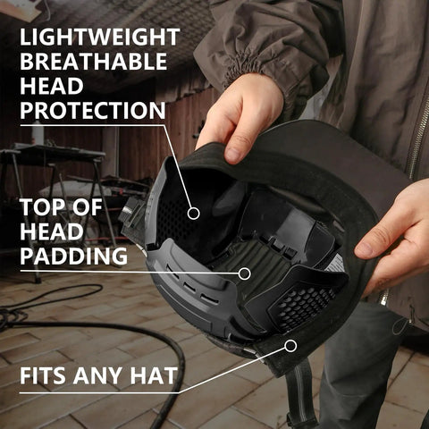 Matrix Lite Series Bump Cap Insert for baseball caps, showing lightweight shell, top head padding, and universal fit.