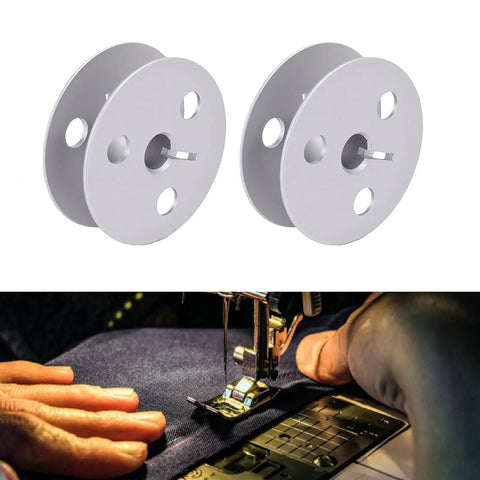 Hustle Ready Aluminum Sewing Machine Bobbins For Durkopp 1767 867 887 Cnc Machined Precision Balance Heavy Duty Industrial Replacement Zero Downtime Design Extended Thread Capacity in white color.