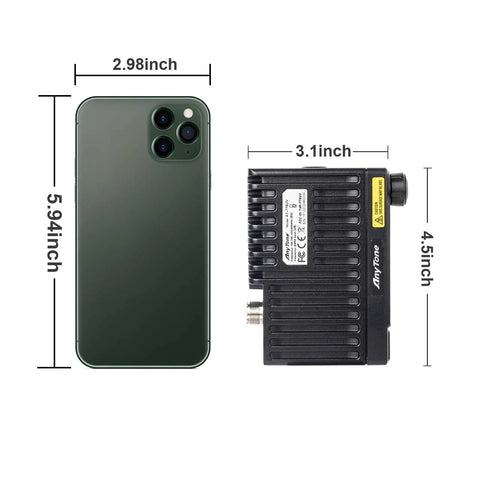 Mini Size Dual Band Car Radio Transceiver AT 779UV VHF UHF Two Way Radio For GMRS Amateur Use Compact Mobile Radio size comparison
