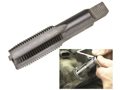 M15x1.5 Oil Drain Plug Thread Repair Tool Kit For Sump, Transmission, And Differential, tap tool shown repairing threads