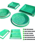 Heavy Duty Resin Manhole Cover With Frame For Lawn And Garden 90x90cm Weatherproof Drainage Solution Durable Composite Design Square Or Round Covers Turf Ready Blend With Your Lawn And Flowers