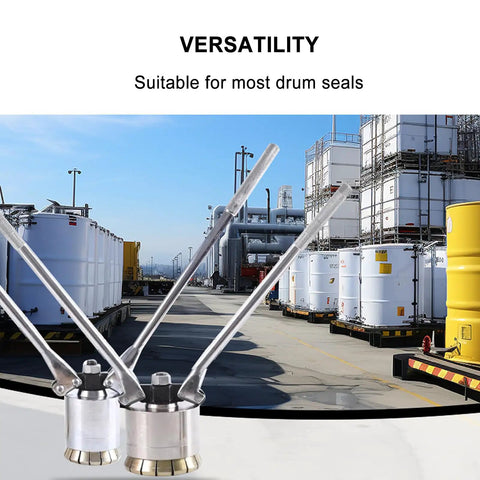 Manual Oil Barrel Sealing Machine With 35mm And 70mm Crimper Heads For 53 Gallon Drums Built Tough For Liquid Packaging Lid Making Barrel Production Lubricating Oil Coating Grain And Oil Processing High Precision Durable Industrial Tool, drum yard