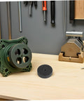 Super Cool Nylon Polishing Wheel Buffing Disc Kit With 10mm Hole That Hooks Right Onto Your Grinder on wooden workbench.