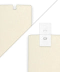 No Sweat Vertical Blind Repair Tabs And Panel Fixers, PVC clips showing texture and design for easy installation.