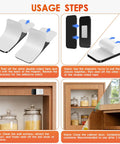 Installation steps for 10 Pack Magnetic Cabinet Door Catch Set With Ultra Thin Stainless Steel Latch No Fuss Closure