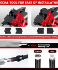Must Have Pro Grade 6AN PTFE Hose End Fittings Kit With Hose Assembly Tool & Protectors