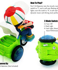 Electric Ride On Tricycle Toy For Baby And Toddler With Music And Luminous Lights For Stunt Performance Cartoon Motorcycle Vehicle Kiddo Friendly Gift For Boys Birthday, rear battery compartment and 2-mode switch