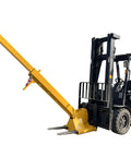 Professional Forklift Jib Boom Crane With 0 To 75 Degree Tilt And 2 Ton 4400 Lb Capacity with yellow boom attachment.