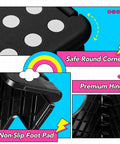 Close-up of 13 Inch Folding Step Stool 2 Pack No Slip Lightweight Collapsible Stool With Handy Grab Handle Supports Up To 300 Lbs