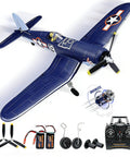 Brushless 4CH RC Plane F4U Corsair Stunt Model 500mm Wingspan With Gyro Stabilization RTF Remote Two Point Four GHz Aircraft