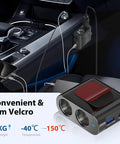 Dual Socket Cigarette Lighter Splitter Car Charger Pd 65w Usb C Port 300 Watt Outlet For Tech Gear on car console
