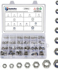 Top Shelf Hex Nuts Assortment Kit 276 Piece Metric Hardware Set In 304 Stainless Steel With Nylon Locknuts For Auto Repair and weekend build projects ready in a clear organizer.