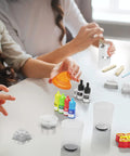 Kids using Soap Making Kit For Kids Create 8 Colorful Soaps With Fragrance And Glitter Using Four Molds A Kid Approved Craft