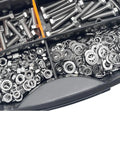 456 Piece 304 Stainless Steel Hex Bolts Nuts And Washers Set M4 M5 M6 Assortment Kit for bolts, nuts, and washers