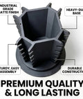 360 Degree Rotating Fingerboard Display Stand For 20 Decks And Accessories, hexagonal design, matte finish, durable base