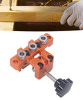 Three In One Doweling Jig Drill Kit With Pro Grade Aluminum Alloy Construction on woodworking project