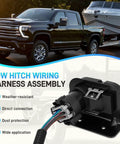 7 Way Blade And 4 Way Flat Trailer Wiring Harness Connector Kit With Mounting Bracket for pickup truck towing a boat.