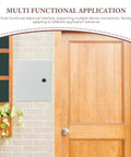 Outdoor Metal Electrical Enclosure Box Weatherproof Junction Box With Safety Lock UV Resistant Wall Mounted next to door