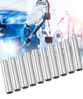 10 Piece Set of Hollow Aluminum Tubes with 10mm OD and 8mm ID measuring 50mm Long, ideal for Robot Chassis or Mechanical Assembly.